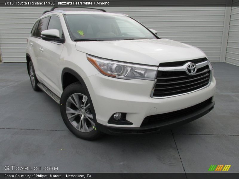 Blizzard Pearl White / Almond 2015 Toyota Highlander XLE