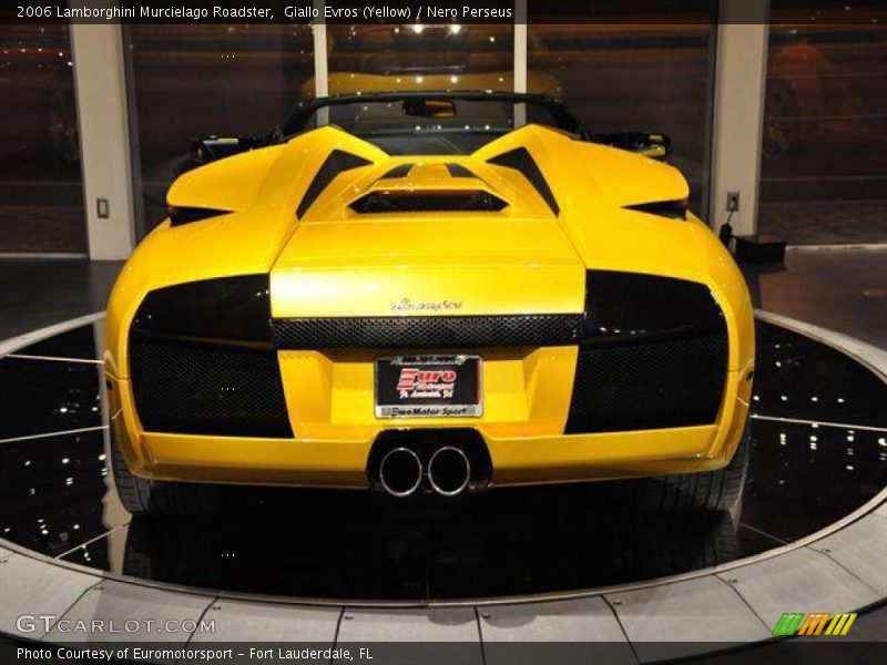 Giallo Evros (Yellow) / Nero Perseus 2006 Lamborghini Murcielago Roadster