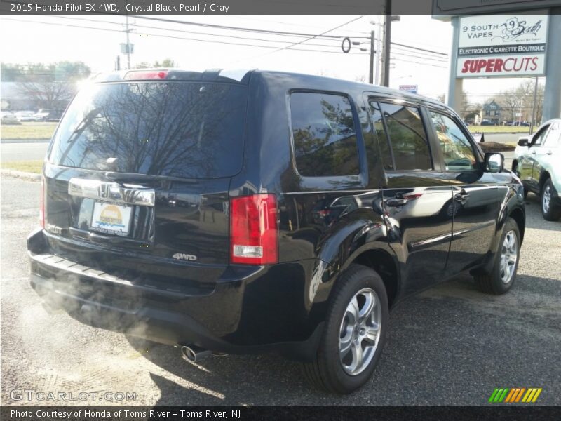 Crystal Black Pearl / Gray 2015 Honda Pilot EX 4WD