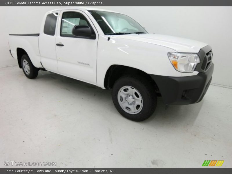 Super White / Graphite 2015 Toyota Tacoma Access Cab