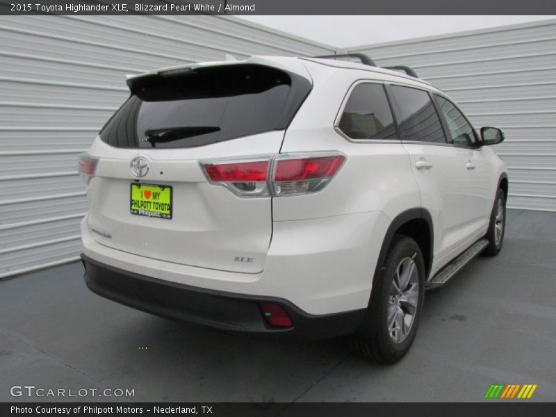 Blizzard Pearl White / Almond 2015 Toyota Highlander XLE