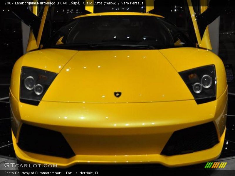 Giallo Evros (Yellow) / Nero Perseus 2007 Lamborghini Murcielago LP640 Coupe