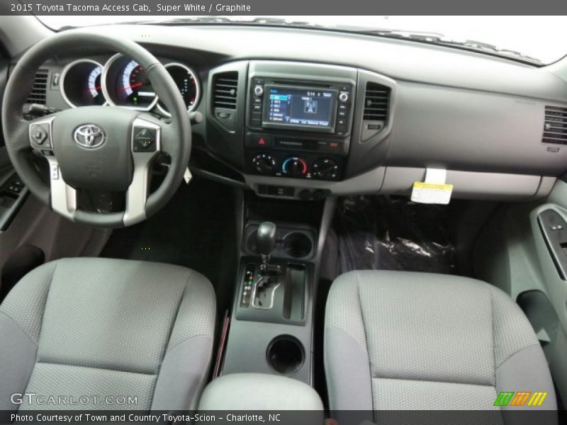 Super White / Graphite 2015 Toyota Tacoma Access Cab