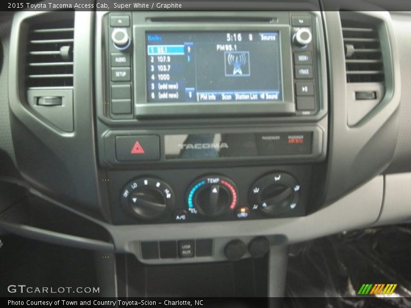 Super White / Graphite 2015 Toyota Tacoma Access Cab