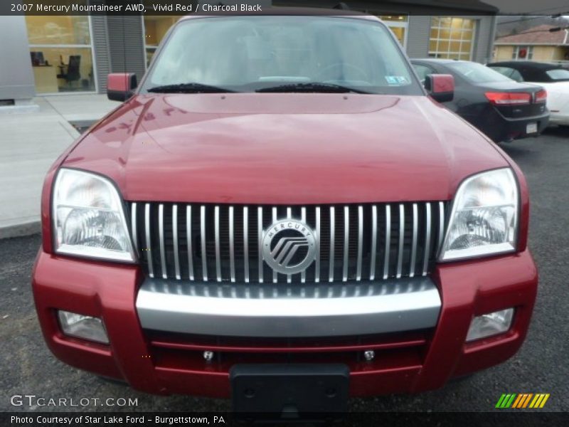 Vivid Red / Charcoal Black 2007 Mercury Mountaineer AWD