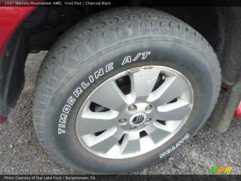 Vivid Red / Charcoal Black 2007 Mercury Mountaineer AWD