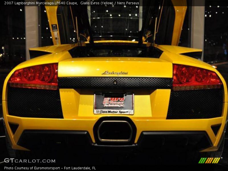 Giallo Evros (Yellow) / Nero Perseus 2007 Lamborghini Murcielago LP640 Coupe