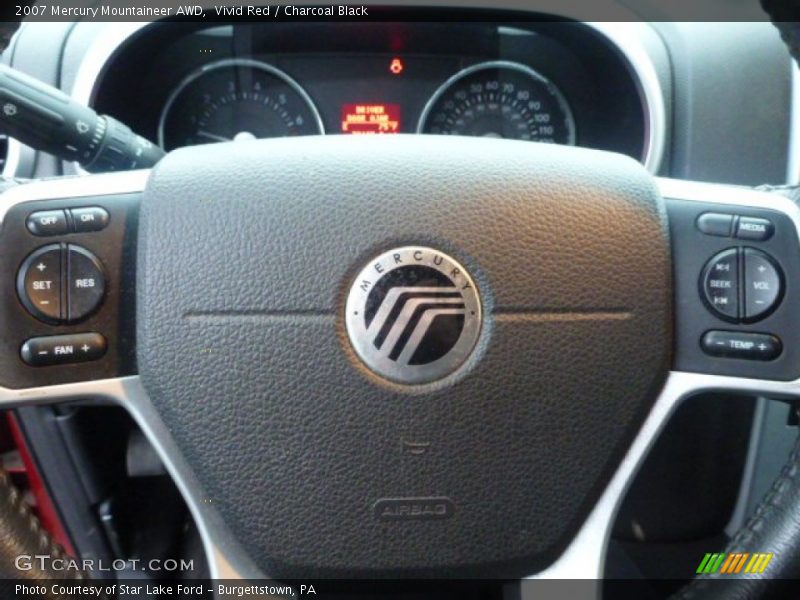 Vivid Red / Charcoal Black 2007 Mercury Mountaineer AWD