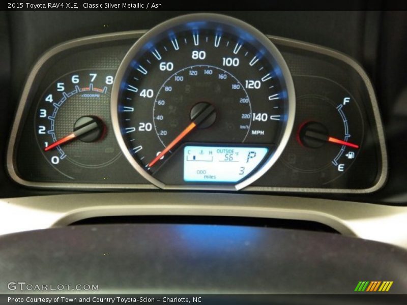 Classic Silver Metallic / Ash 2015 Toyota RAV4 XLE