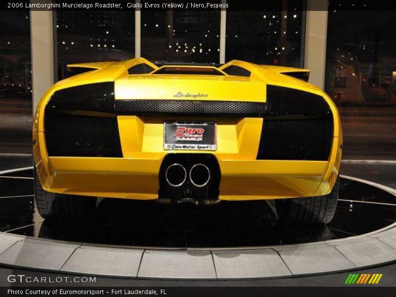 Giallo Evros (Yellow) / Nero Perseus 2006 Lamborghini Murcielago Roadster