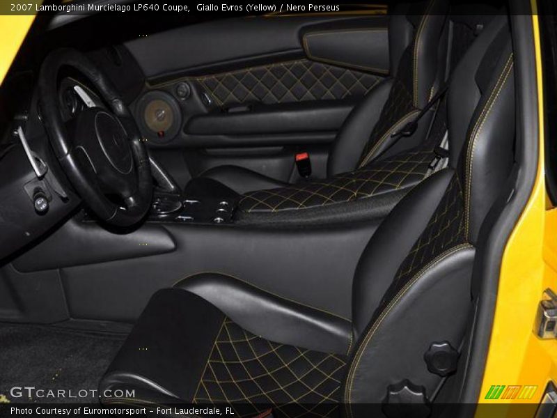 Giallo Evros (Yellow) / Nero Perseus 2007 Lamborghini Murcielago LP640 Coupe