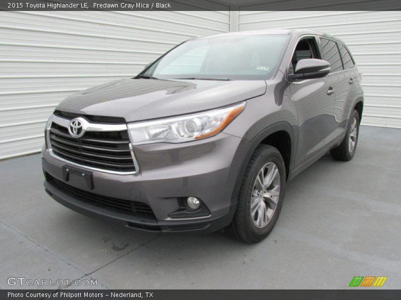 Predawn Gray Mica / Black 2015 Toyota Highlander LE