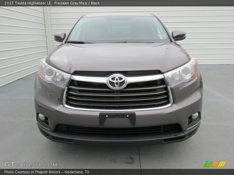 Predawn Gray Mica / Black 2015 Toyota Highlander LE
