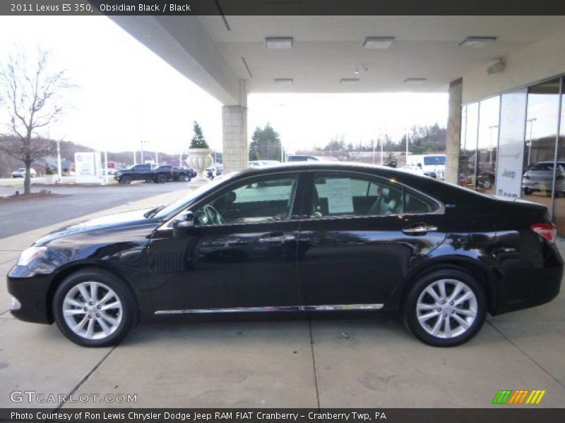 Obsidian Black / Black 2011 Lexus ES 350