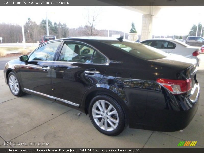 Obsidian Black / Black 2011 Lexus ES 350