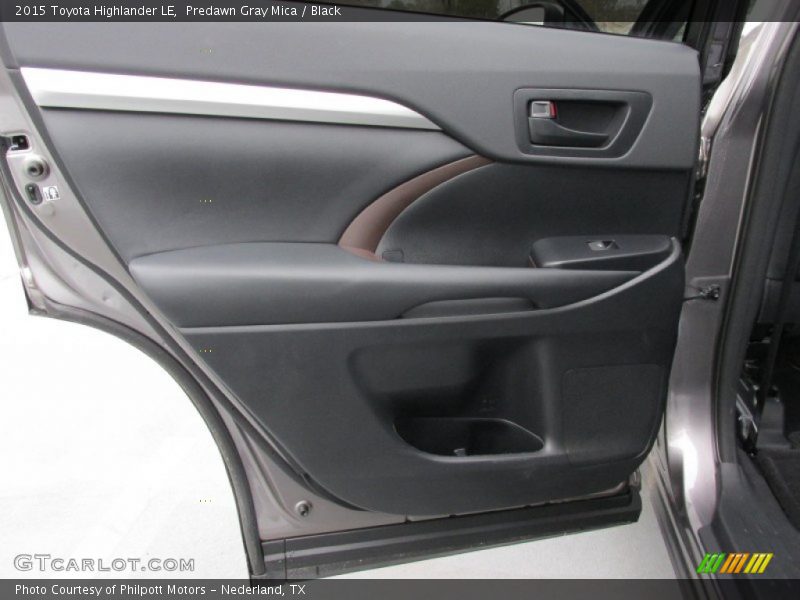 Predawn Gray Mica / Black 2015 Toyota Highlander LE