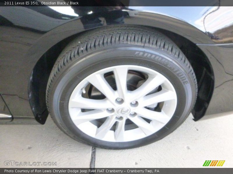 Obsidian Black / Black 2011 Lexus ES 350
