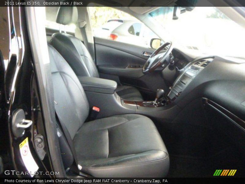 Obsidian Black / Black 2011 Lexus ES 350