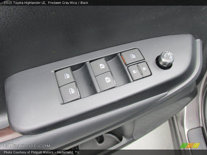 Predawn Gray Mica / Black 2015 Toyota Highlander LE