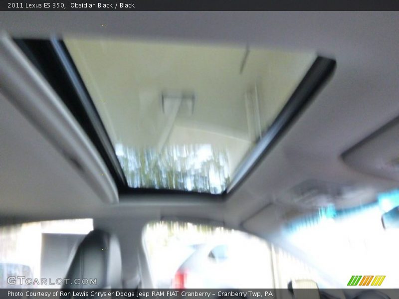 Obsidian Black / Black 2011 Lexus ES 350