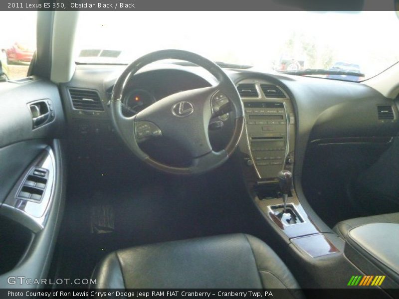 Obsidian Black / Black 2011 Lexus ES 350