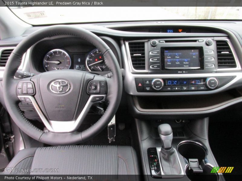 Predawn Gray Mica / Black 2015 Toyota Highlander LE