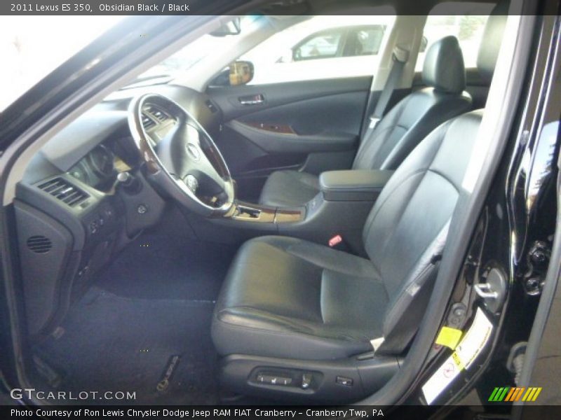 Obsidian Black / Black 2011 Lexus ES 350