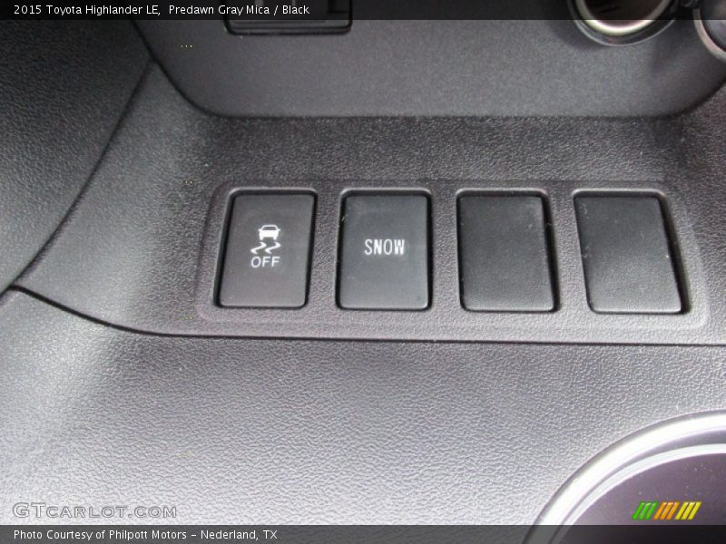 Predawn Gray Mica / Black 2015 Toyota Highlander LE