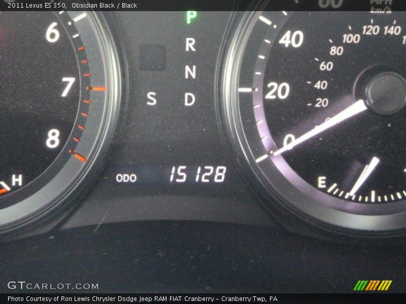 Obsidian Black / Black 2011 Lexus ES 350