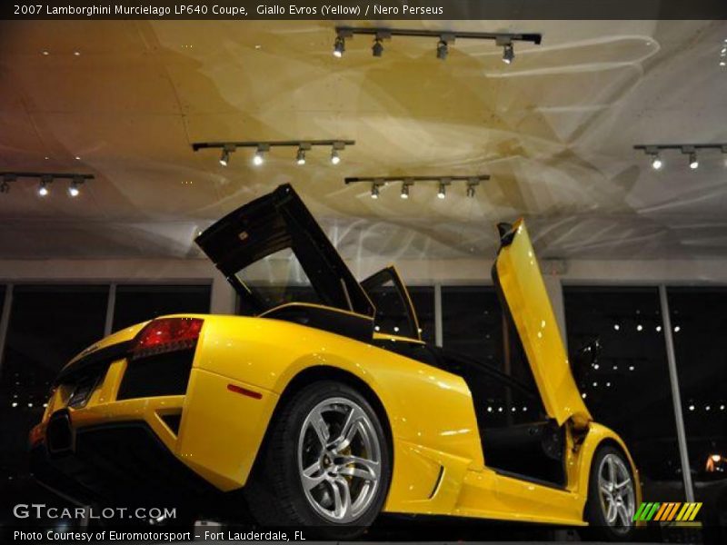 Giallo Evros (Yellow) / Nero Perseus 2007 Lamborghini Murcielago LP640 Coupe