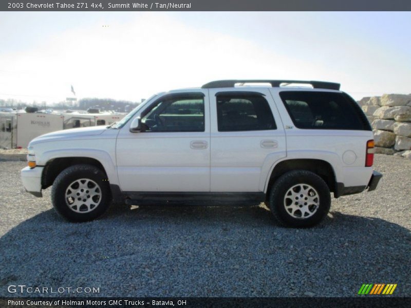 Summit White / Tan/Neutral 2003 Chevrolet Tahoe Z71 4x4