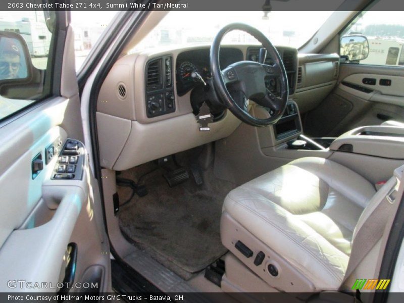 Summit White / Tan/Neutral 2003 Chevrolet Tahoe Z71 4x4