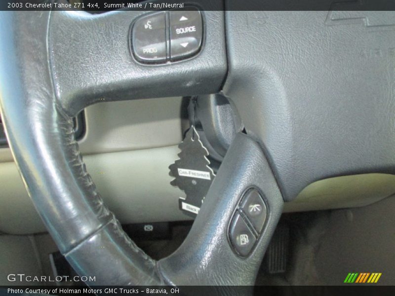 Summit White / Tan/Neutral 2003 Chevrolet Tahoe Z71 4x4