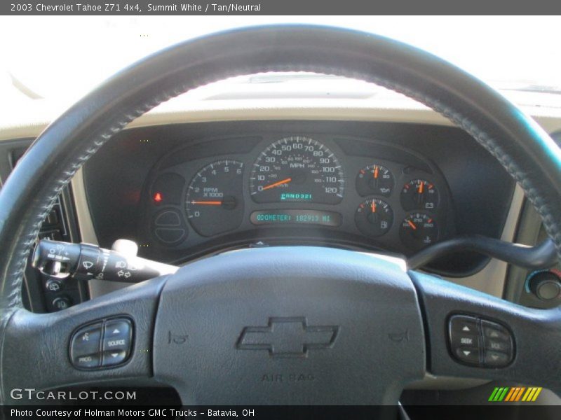 Summit White / Tan/Neutral 2003 Chevrolet Tahoe Z71 4x4