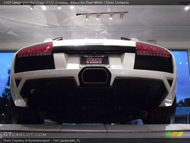 Bianco Isis (Pearl White) / Rosso Centaurus 2008 Lamborghini Murcielago LP640 Roadster