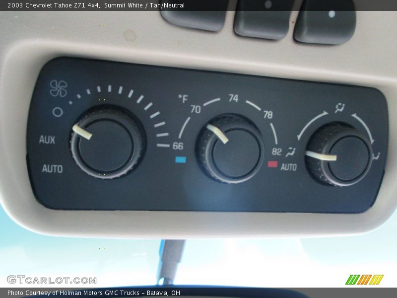 Summit White / Tan/Neutral 2003 Chevrolet Tahoe Z71 4x4