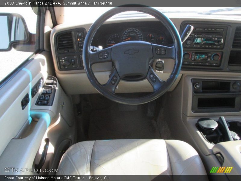 Summit White / Tan/Neutral 2003 Chevrolet Tahoe Z71 4x4
