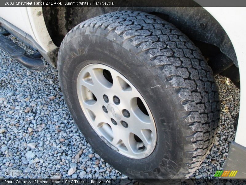 Summit White / Tan/Neutral 2003 Chevrolet Tahoe Z71 4x4