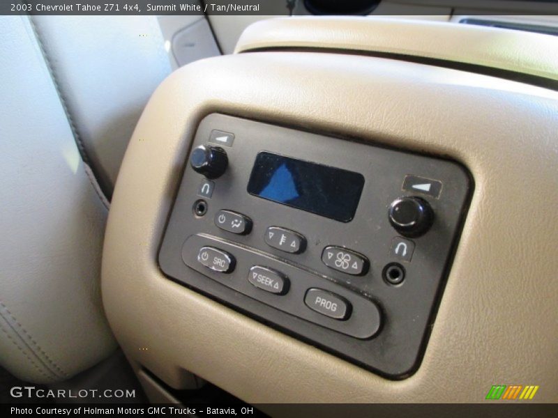 Summit White / Tan/Neutral 2003 Chevrolet Tahoe Z71 4x4