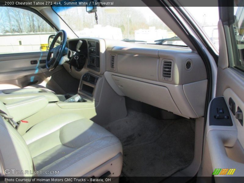 Summit White / Tan/Neutral 2003 Chevrolet Tahoe Z71 4x4