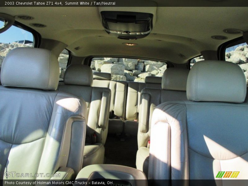 Summit White / Tan/Neutral 2003 Chevrolet Tahoe Z71 4x4