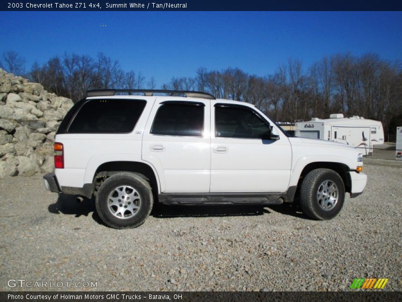 Summit White / Tan/Neutral 2003 Chevrolet Tahoe Z71 4x4