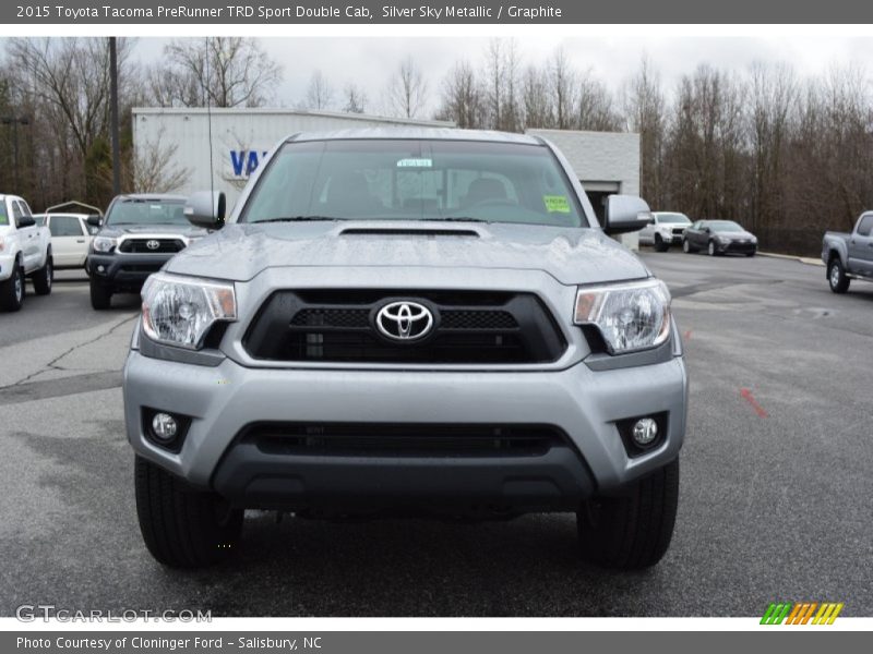 Silver Sky Metallic / Graphite 2015 Toyota Tacoma PreRunner TRD Sport Double Cab