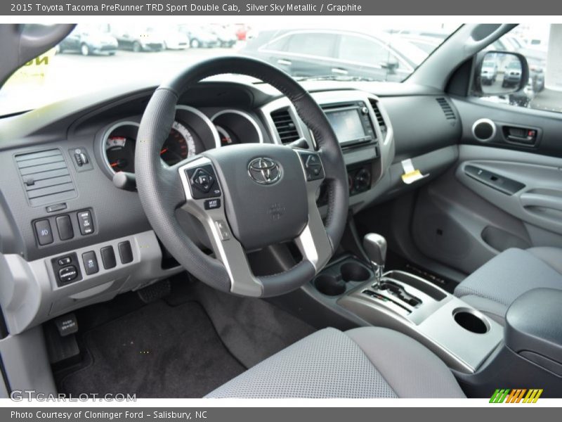 Graphite Interior - 2015 Tacoma PreRunner TRD Sport Double Cab 