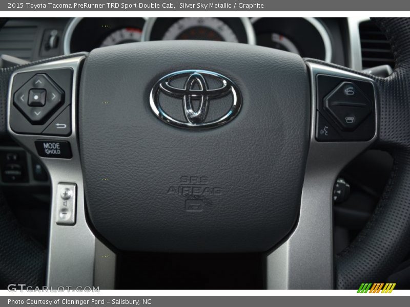 Silver Sky Metallic / Graphite 2015 Toyota Tacoma PreRunner TRD Sport Double Cab