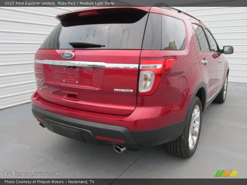 Ruby Red / Medium Light Stone 2015 Ford Explorer Limited