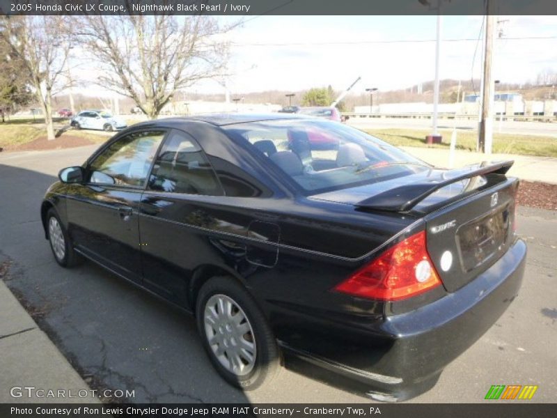 Nighthawk Black Pearl / Ivory 2005 Honda Civic LX Coupe