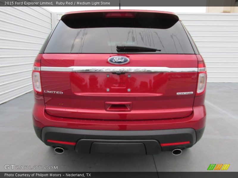 Ruby Red / Medium Light Stone 2015 Ford Explorer Limited