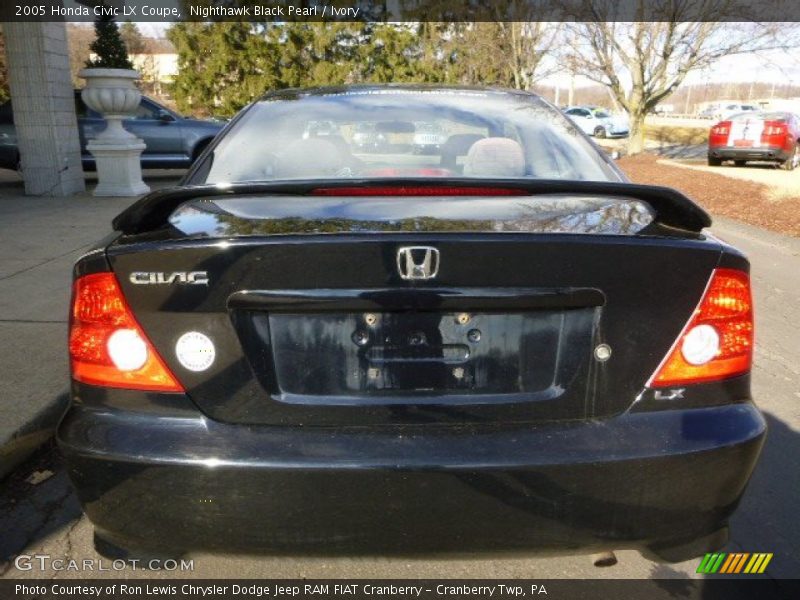 Nighthawk Black Pearl / Ivory 2005 Honda Civic LX Coupe