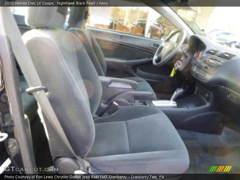 Nighthawk Black Pearl / Ivory 2005 Honda Civic LX Coupe